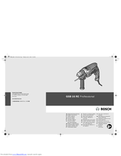 Bosch GSB 16 RE Original Instructions Manual