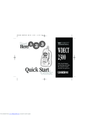 Uniden WDECT 2300 Quick Start Manual
