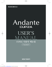 Kurzweil CUP2A User Manual