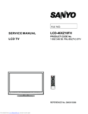 Sanyo LCD-32XZ10 Service Manual