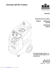 Windsor Dominator 200 NWWE2220N Operating Instructions Manual