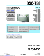 Sony Cyber-shot DSC-T50 Service Manual