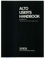 Xerox Alto User Handbook Manual
