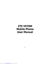 Zte V970M User Manual
