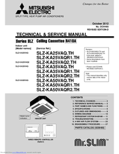 Mitsubishi Mr.SLIM SLZ-KA25VAQ2 Technical & Service Manual