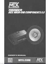 MTX MTX Thunder Axe High End Component TXC5.1 Owner's Manual