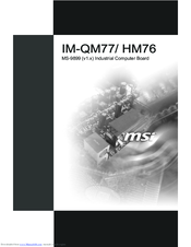 MSI IM-HM76 User Manual