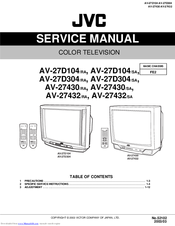JVC AV-27D104 Service Manual