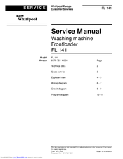 Whirlpool FL 141 Service Manual