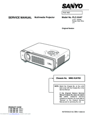 Sanyo 1 122 281 02 Service Manual