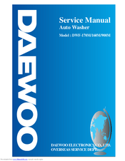 Daewoo DWF-160M Service Manual