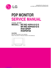 LG R40PDP28 Service Manual