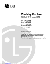 LG WD-1170 Series Owner's Manual