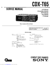 Sony CDX-T65 Service Manual