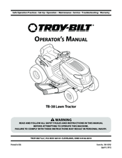 Troy-Bilt TB-38 Operator's Manual