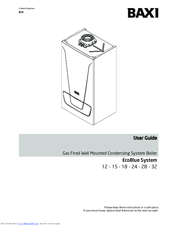 Baxi Ecoblue system 18 User Manual