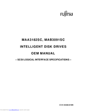 Fujitsu MAB3091SC - Enterprise 9.1 GB Hard Drive Oem Manual