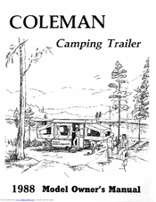 Coleman Camping Trailer 1988 Owner's Manual