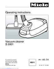 Miele S 5001 Operating Instructions Manual