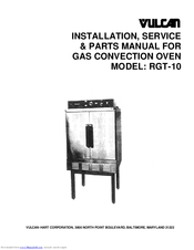 Vulcan-Hart RGT-10 Installation, Service & Parts Manual