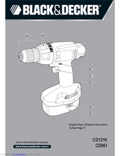 Black & Decker CD961 Original Instructions Manual