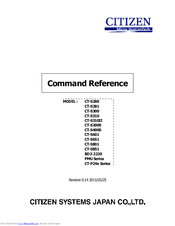 Citizen CT-S2000 Command Reference Manual