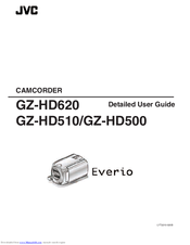 JVC Everio GZ-HD500 Detailed User Manual