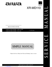 Aiwa XR-MD110 Service Manual