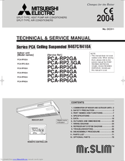 Mitsubishi Electric PCA-RP4GA Technical & Service Manual