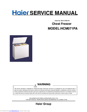 Haier HCM071PA Service Manual