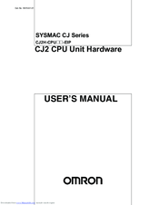 Omron Sysmac CJ1 User Manual