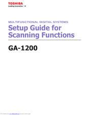 Toshiba GA-1200 Setup Manual