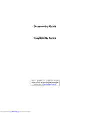 Packard Bell EasyNote NJ Series Disassembly Manual
