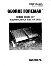 George Foreman GGR88DK Owner's Manual