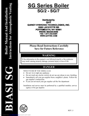 Biasi SG 2 Manual And Installation Instructions