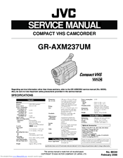 JVC GR-AXM237UM Service Manual