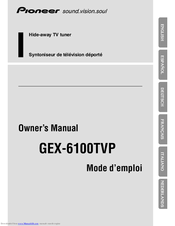 Pioneer GEX-6100TVP Owner's Manual