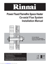 Rinnai ASPIRATION RHFE-750ETR Installation Manual