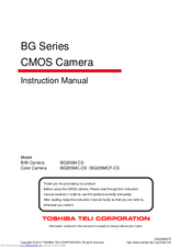 Toshiba BG205M-CS Instruction Manual