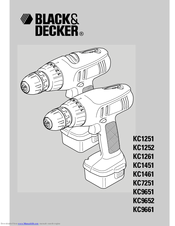 Black & Decker KC1261 User Manual