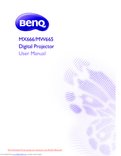 BenQ MW665 User Manual