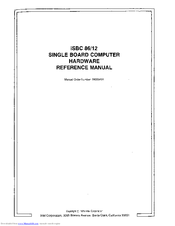 Intel iSBC 86/12 Hardware Reference Manual