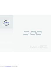 Volvo S 80 Owner's Manual