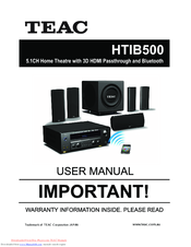 Teac HTIB500 User Manual
