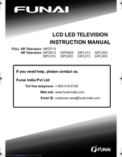FUNAI 32FL513 Instruction Manual