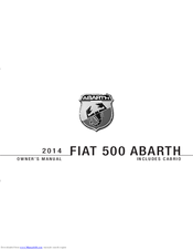 Fiat 500 abarth 2014 Owner's Manual