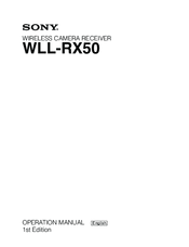Sony WLL-RX50 Operation Manual