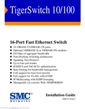 SMC Networks TigerSwitch 100 Installation Manual
