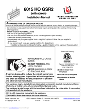 Travis Industries 6015 HO GSR2 Installation Manual