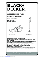 Black & Decker BDH2400HVP Instruction Manual